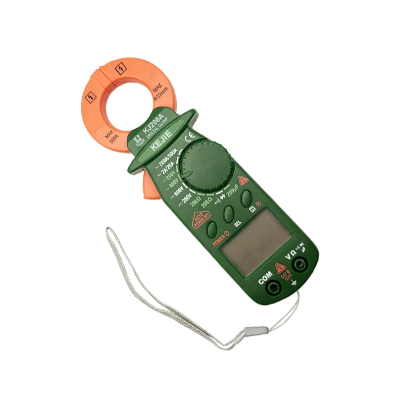 SOIJOT KJ206A ЖК цифровой клещи AC 500A мини мультиметр переменного тока тестер