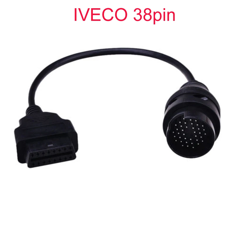 Бесплатная доставка OBD 2 II кабель для IVECO 38Pin 16 контактный разъем канатной