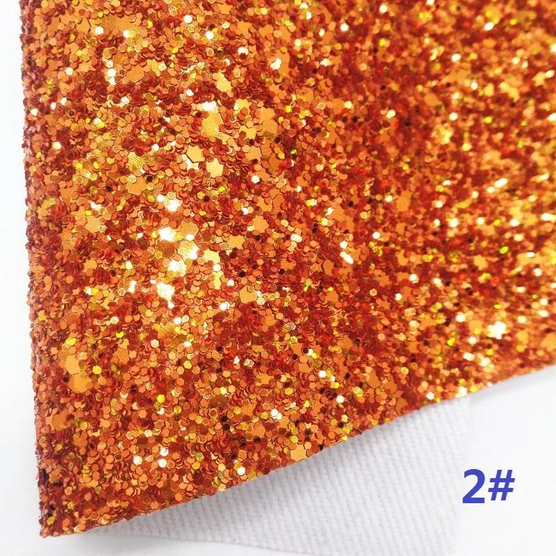 Холщовый лист с крупными блестками оранжевые блестящие листы 8x11 дюймов из