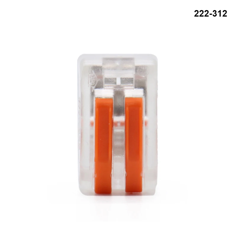 222-312 50-100 шт./лот быстрый разъем прочный PCT 222-(412A-415A) 223-(313-315) 222-(412D-413D) Универсальный Компактный проводной разъем - Цвет: 222-312