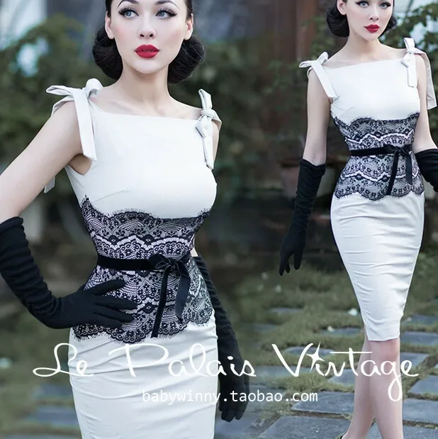 Винтажное элегантное однотонное белое лоскутное Черное Кружевное облегающее