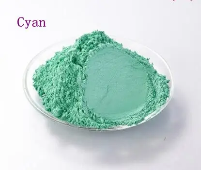 cyan 500 г перламутровый порошок косметический флэш-пыль краситель мыло пигмент жемчужный порошок пигмент для теней для век лак для ногтей слюда блеск - Цвет: cyan