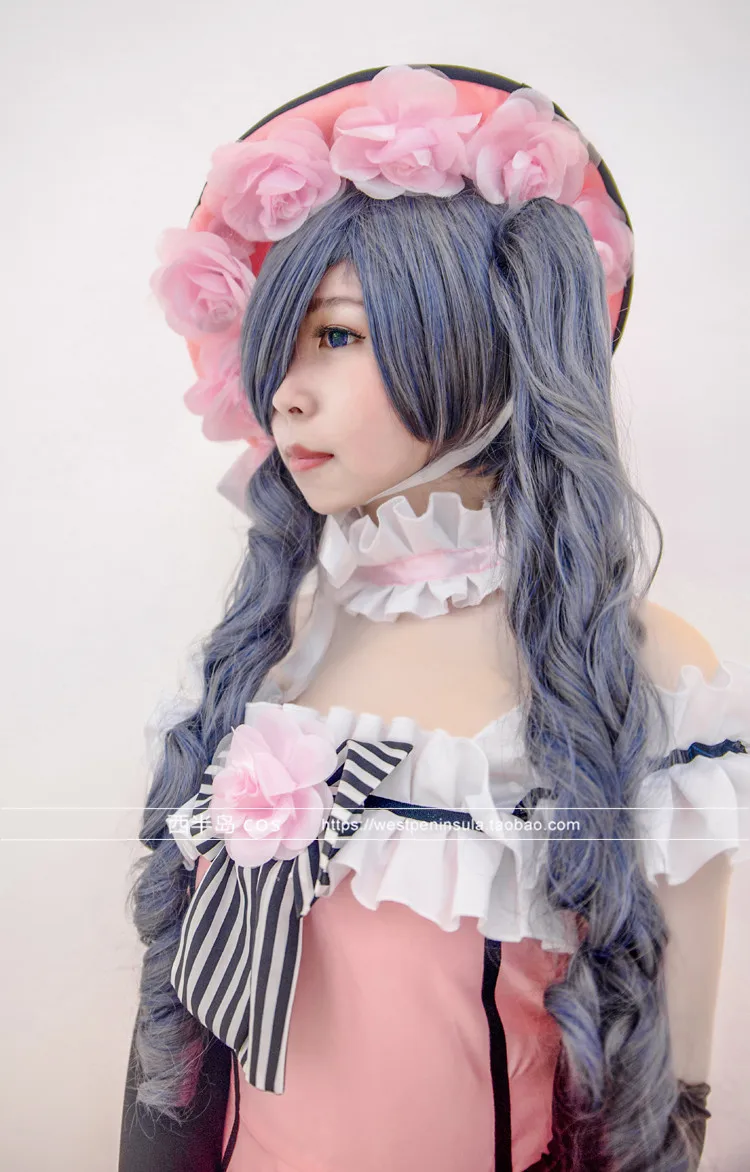Черный Дворецкий Ciel Phantomhive Косплей Костюм манга Kuroshitsuji платье наряд набор Косплей