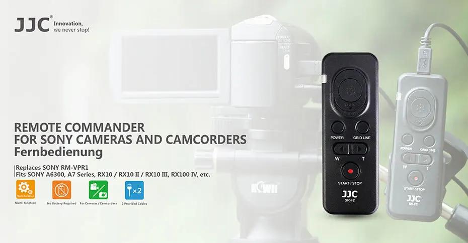 JJC Камера выдержки запуска удаленного ручка для Canon Nikon Sony Olympus Pentax с 1/4 ''-20 крепление