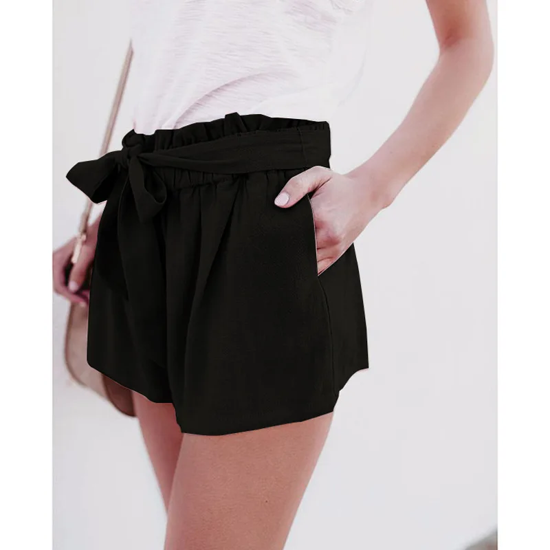 2018 модные летние брюки для женщин пикантные Высокая Талия Короткие повседневное