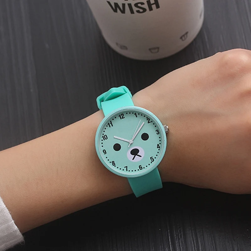 Часы наручные женские с милым рисунком собаки модные роскошные удобные для