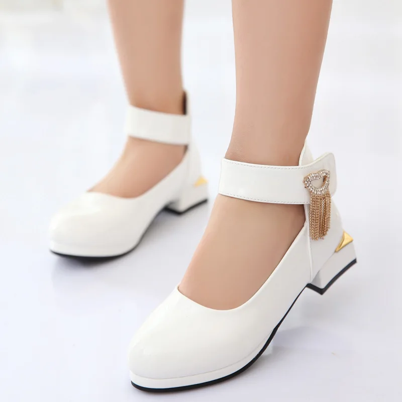 2022 Spring And Autumn Version Of Fashion Ladies Shoes Single Shoes Performance Girls New Large Children Shoes