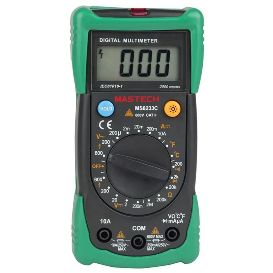 Цифровой Бесконтактный Мультиметр MASTECH MS8233C измеритель напряжения тока емкости