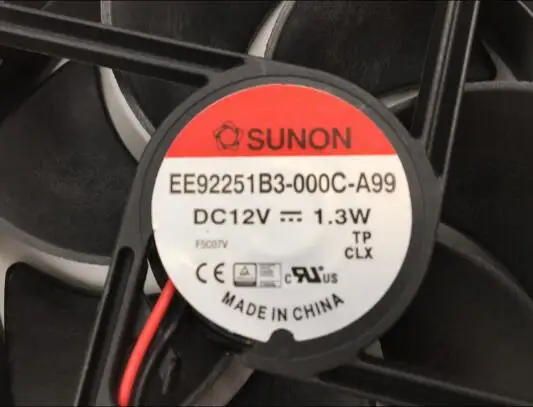 Оригинальный двухрядный шариковый вентилятор SUNON высота 9 см Размеры 92*92*25 мм