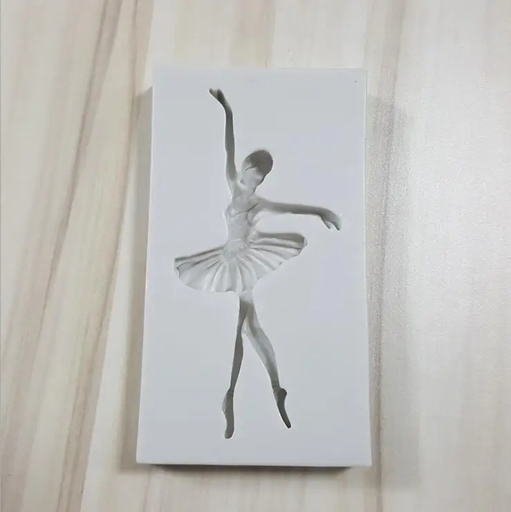 Новинка 2019 балерина Жидкая силиконовая форма помадка глина инструменты для