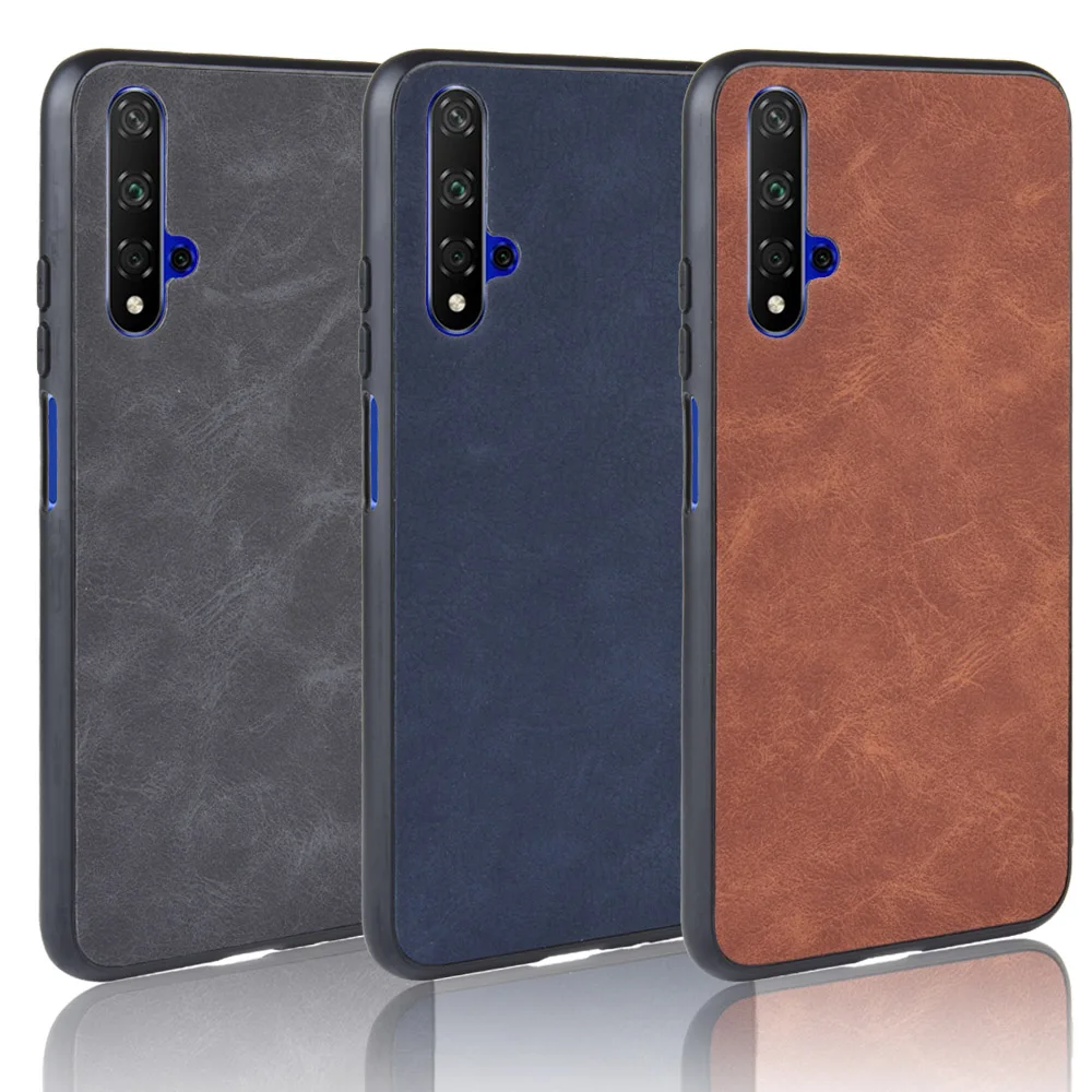 Для huawei nova 5 T чехол силиконовый мягкий край овечья кожа PU кожаный жесткий для ПК