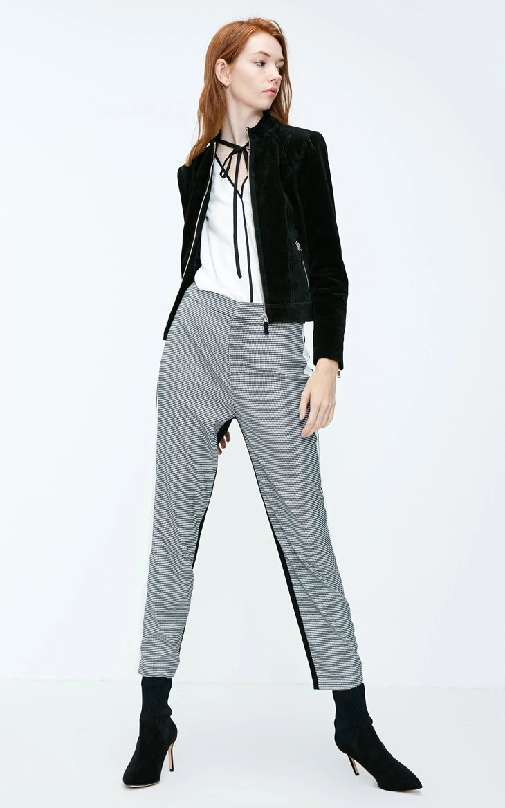 Vero Moda новые женские брюки женские брюки-стрейч в клетку с молнией спереди | 318350519