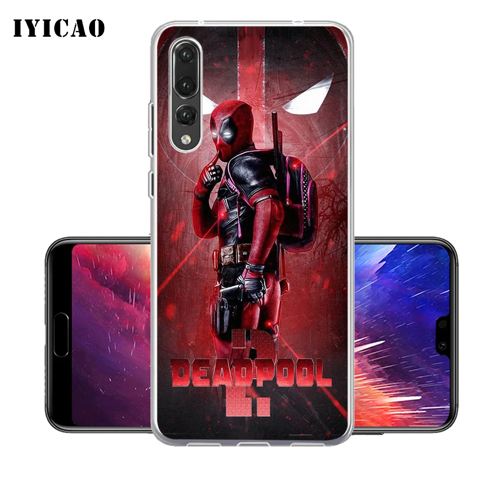 IYICAO DEADPOOL 2 мягкий силиконовый чехол для телефона Huawei P30 P20 Pro P10 P9 P8 Lite P Smart TPU