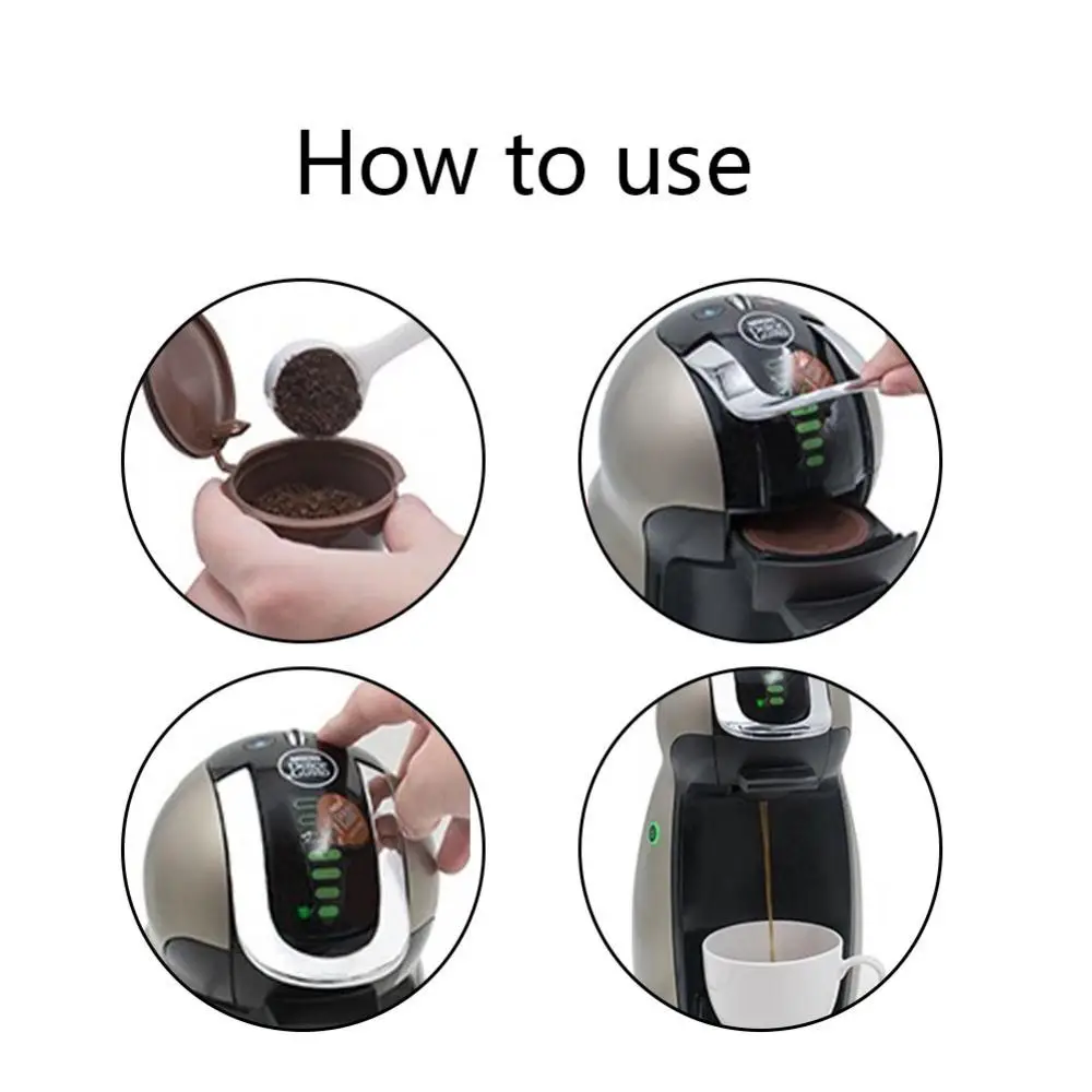 5 шт. многоразовые зеркальные капсулы для приготовления кофе|Фильтры кофе| |