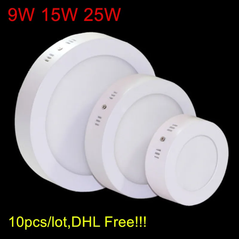 No Cutting LED Ceiling Light 25W Surface Mounted LED Panel Down Light with driver CE&RoHs DHL/Fedex Free Shipping