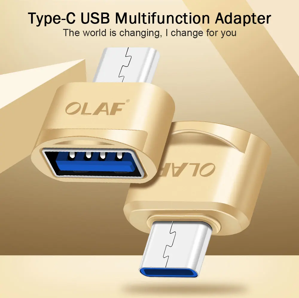 Олаф USB женщина к USB-C Тип C 3 1 OTG Мужской адаптер данных для samsung S8 LG G6 G5 V20 OnePlus 2 huawei P9