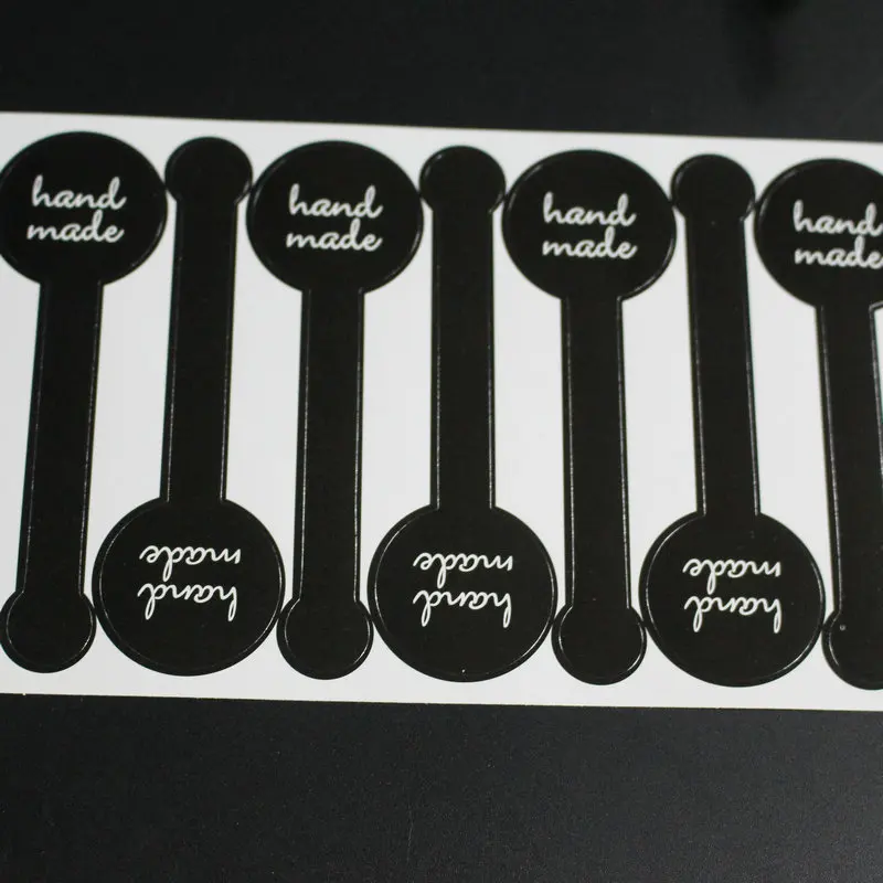 70 шт &quotручная работа&quot черные самоклеющиеся наклейки длинная наклейка для