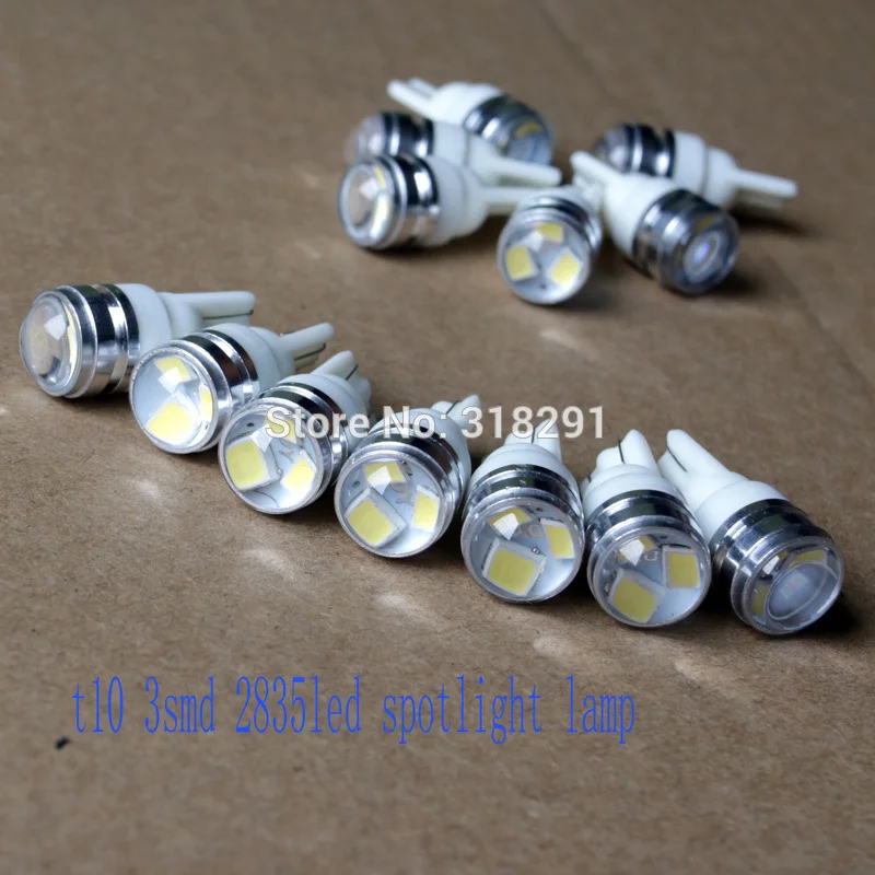 200 шт./лот T10 W5W белый авто led освещение рассеяния автомобиля или прожектор