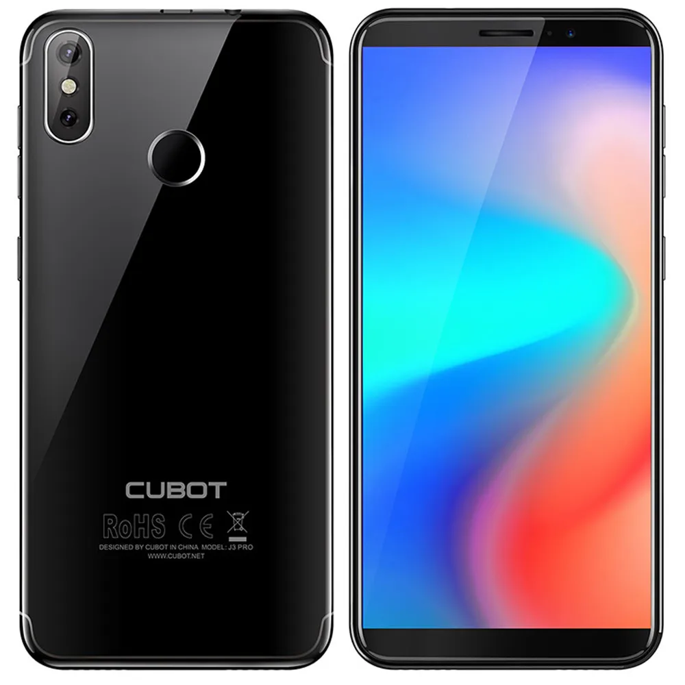 Cubot J3 Pro 5 дюймов Android go 18:9 полный Экран 1 ГБ 16 MT6739 четырехъядерный смартфон 13MP + 2MP