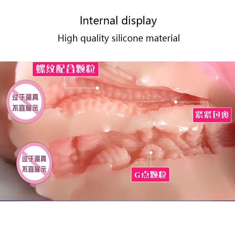 Silicone Pillow 3D Fake Ass Male Masturbator Real Vagina And Anal Masturbation Cup Adult Sex Doll Pussy toy for Men pillow | Дом и сад