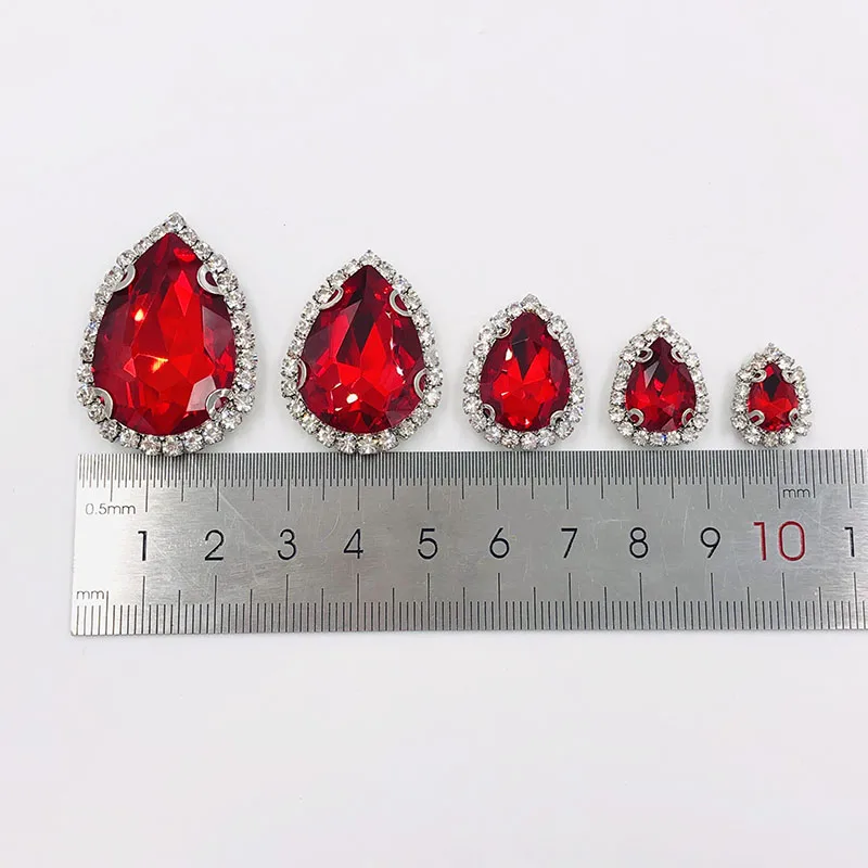 Новое поступление стекол Стразы с когтями Королевский синий плоской задней