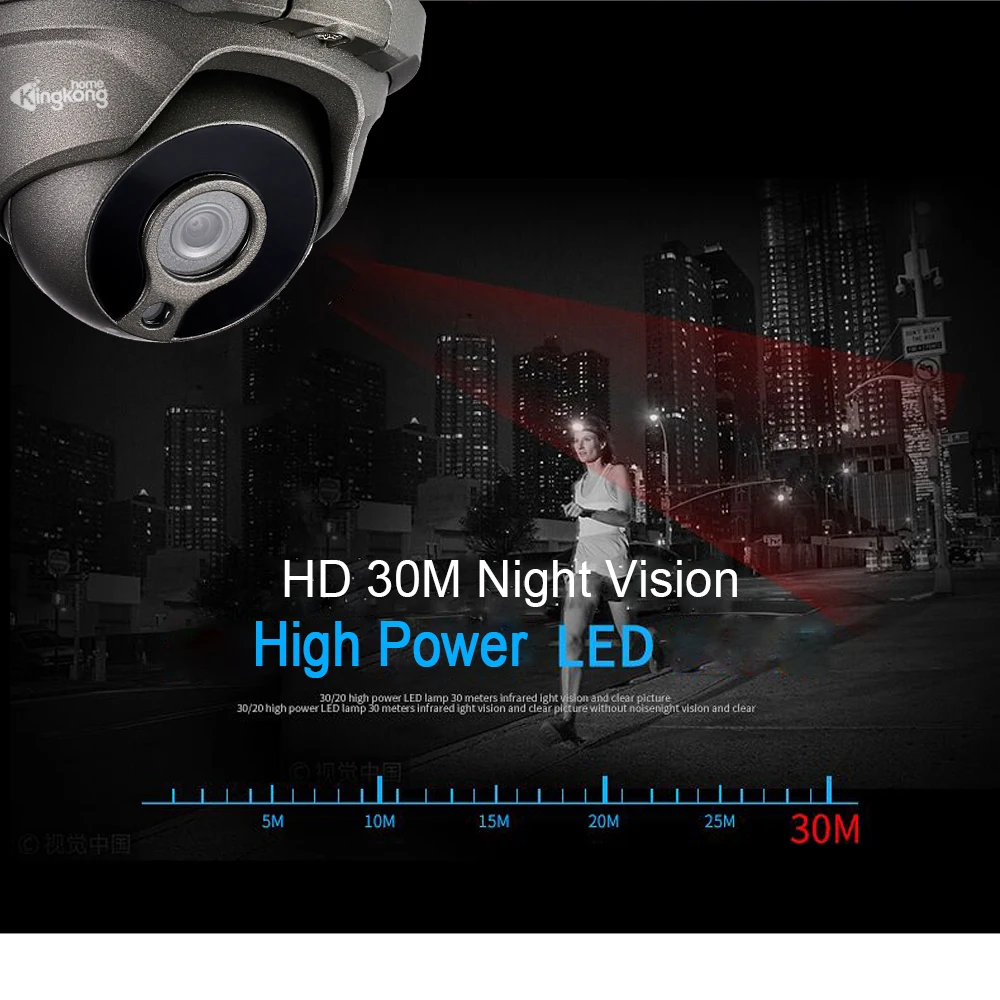 Kingkonghome H.265 4MP IP Камера POE 1080 P безопасности ONVIF CCTV наружного наблюдения