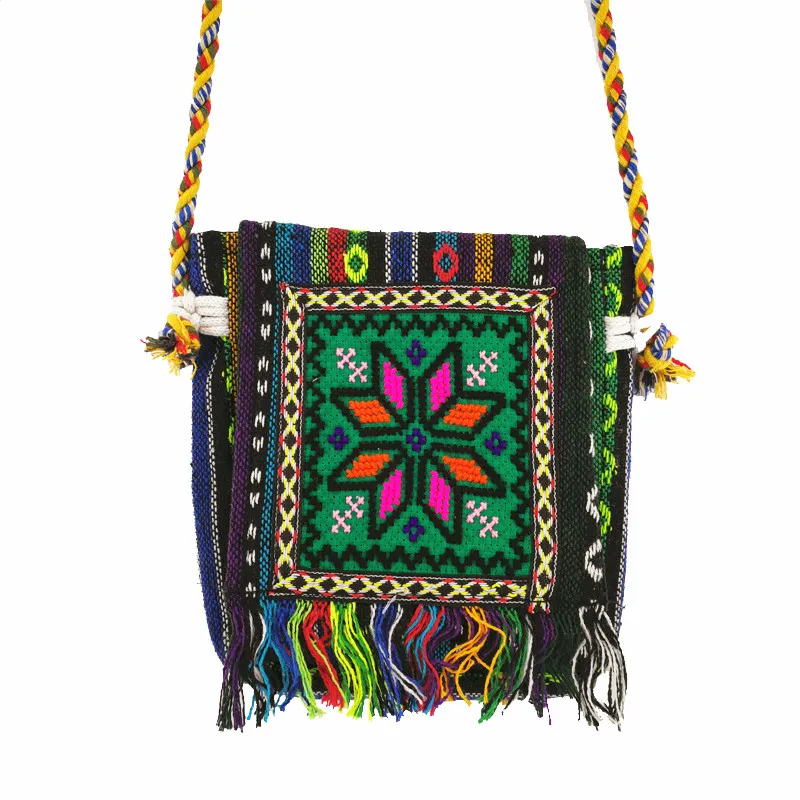 Богемные женские сумки через плечо с крестиком рождественские со снежинками