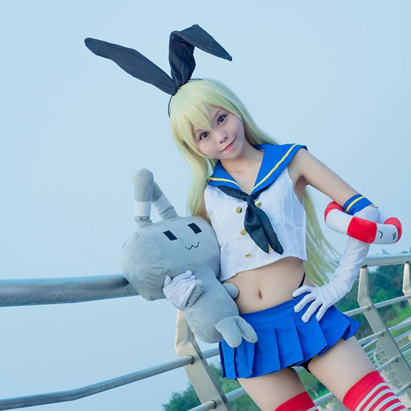 

Костюм для косплея из коллекции аниме Kantai, студенческий костюм для девочек JK, костюм для косплея на Хэллоуин, топ, юбка, головной убор, перчат...