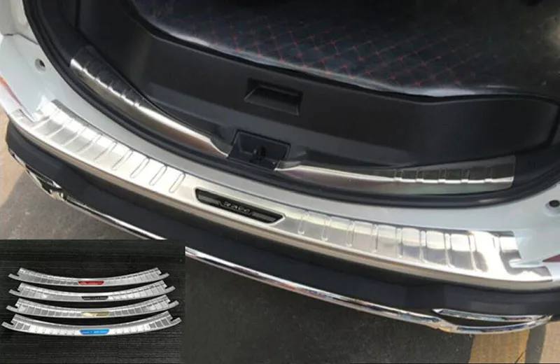 304 нержавеющая сталь задний бампер багажник Защитная Накладка на порог подходит