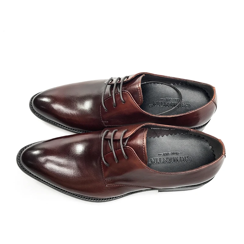 GRIMENTIN/Мужские модельные туфли из натуральной кожи роскошные классические