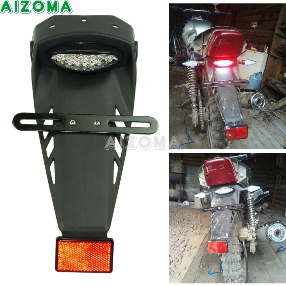 Светодиодный задний фонарь для мотоцикла с красным отражателем Honda Yamaha G450 XR400 KLX450R