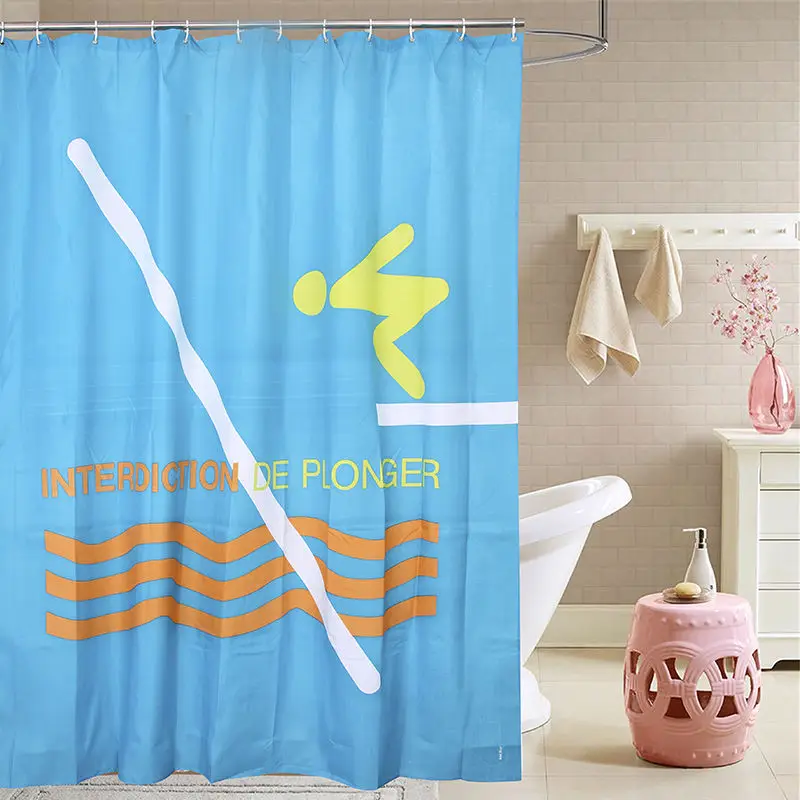 Ткань Happy Tree терилен занавеска для душа плавания утолщенная ткань