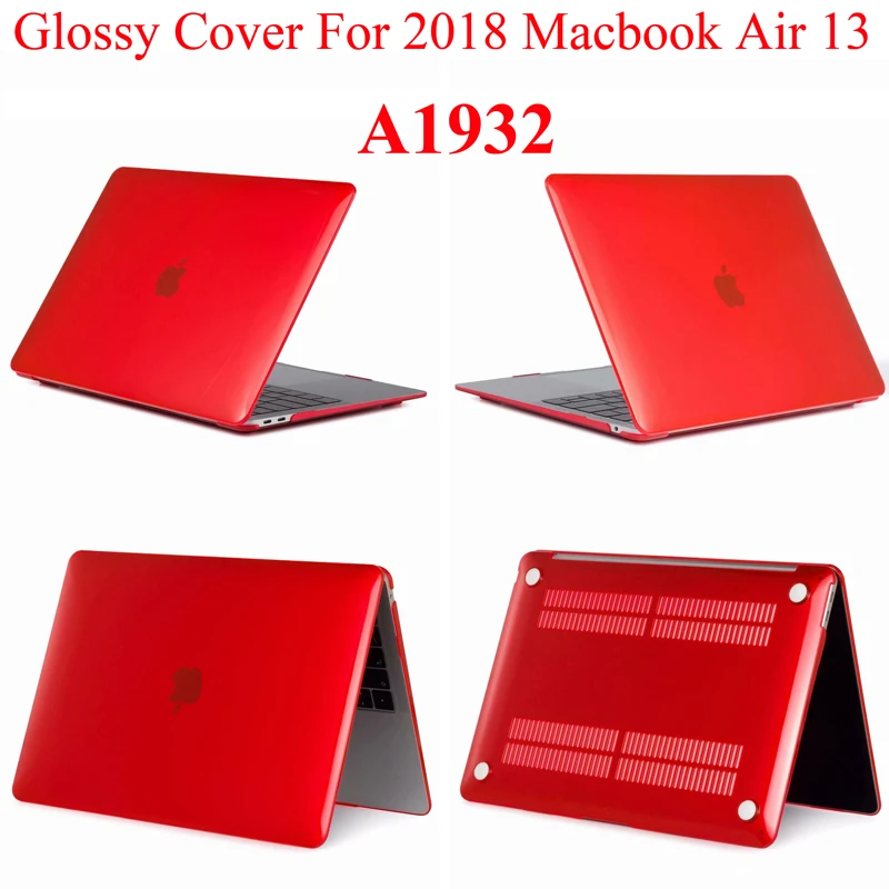 Глянцевая крышка для 2018 Macbook Air 13 3 A1932 защитный чехол MacbookAir A1466 A1369 прозрачная