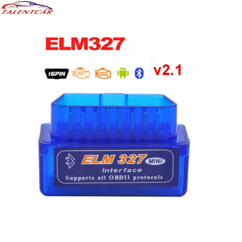 5Pcs/lot Mini ELM327 Bluetooth Newest V2.1 Original OBD2 OBDII Scanner ELM 327 With Multi-language Low Price | Автомобили и