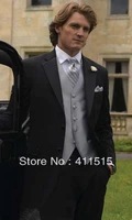 free shippingcustom made cheap design black dressnotch lapel groom wear tuxedos groomsmen men wedding suitman suits