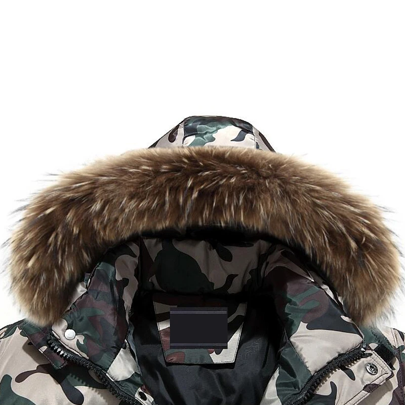 Новинка мужской зимний теплый пуховик утепленный Камуфляжный мужская верхняя