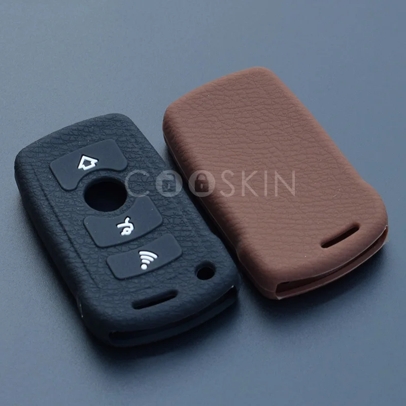 Silicon key fob case cover set new skin for BMW 3 5 7 SERIES Z3 Z4 E38 E39 E46 OLD Remote keyless entry protector repair protect |