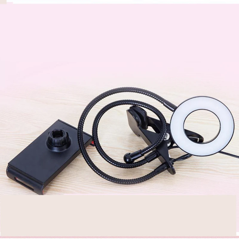 Светильник с кольцом для селфи держателем мобильного телефона прямого эфира и