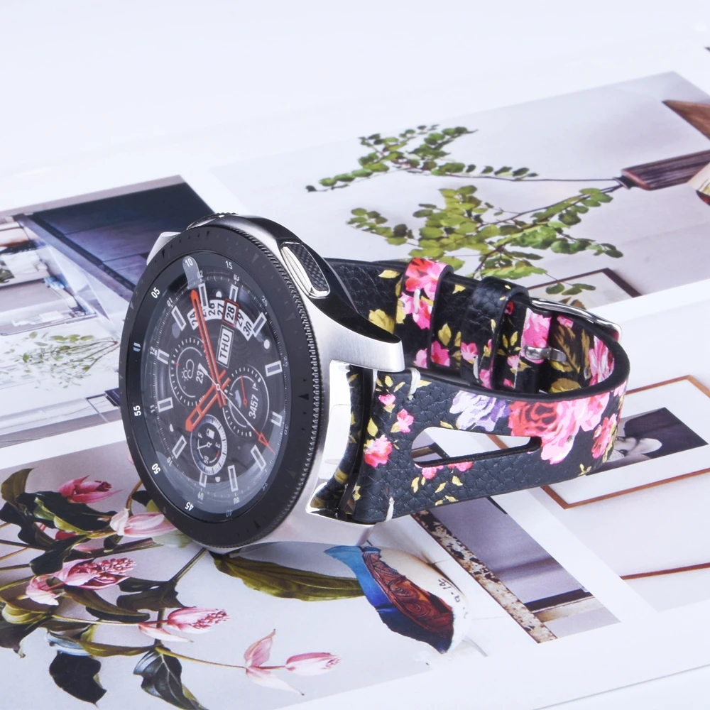 Кожаный ремешок для samsung Galaxy Watch 42 мм 46 мм, ремешок из натуральной кожи, сменный Браслет для Galaxy Watch Active Galaxy