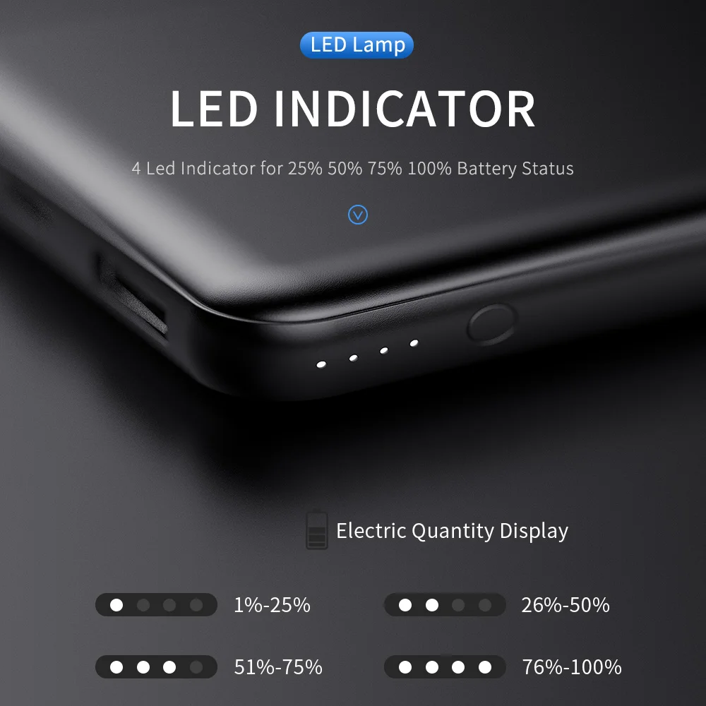 ROCK power Bank Ультратонкий внешний аккумулятор 10000 мАч портативное зарядное устройство Универсальный мобильный телефон внешний аккумулятор для samsung Xiaomi