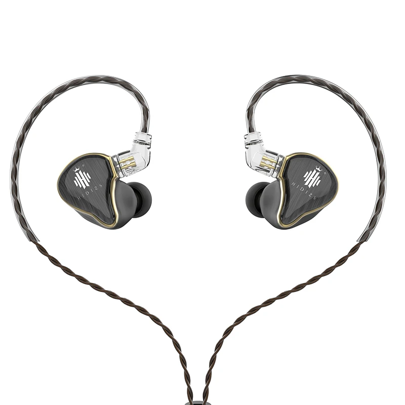 black HIDIZS Гибридный Драйвер(3 Knowles BA+ 1 DD) MS4 Hi-Fi наушники-вкладыши IEM с 2 Pin 0,78 мм съемный кабель - Цвет: black