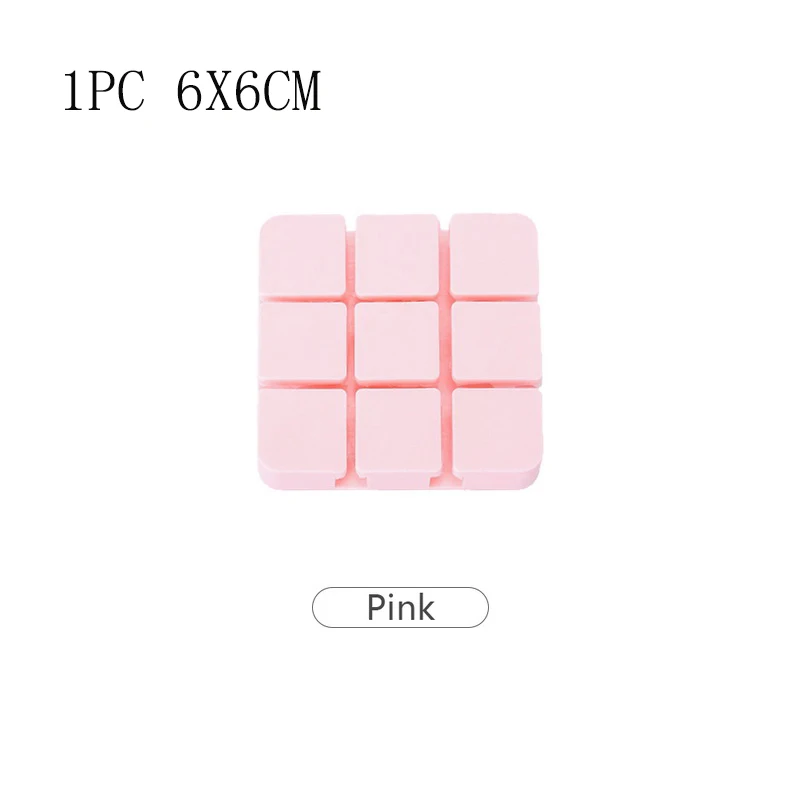 pink 6x6cm LASPERAL проволочный органайзер для крепления кабельного зажима клипсы для хранения пряжки линии передачи данных фиксированные подходящие кабели для хранения провода Отделочный Инструмент - Цвет: pink 6x6cm