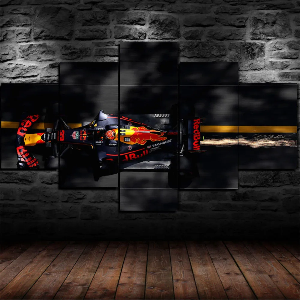 F1 Red Bull Racing 5P картины печать на холсте HD абстрактная картина Офисная настенная