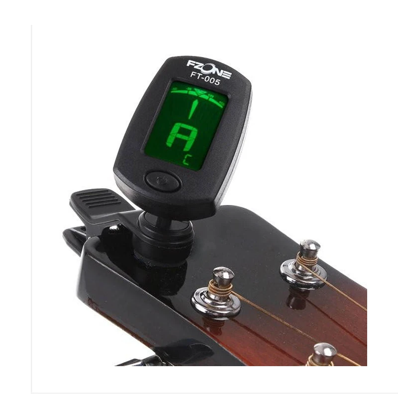 Оптовая продажа FT-005 цифровой тюнер для гитары бас скрипки укулеле хроматические