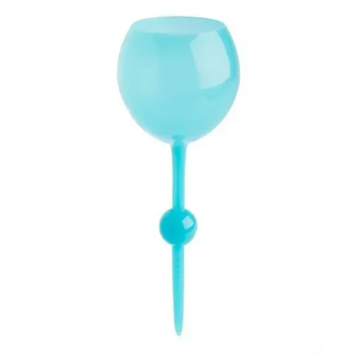 Round Blue Плавающий пляжный бассейн бокал для вина пляжное стекло плавающий в воде песок отлично подходит для пикников Кемпинг пляж снег вино питьевое стекло es - Цвет: Round Blue