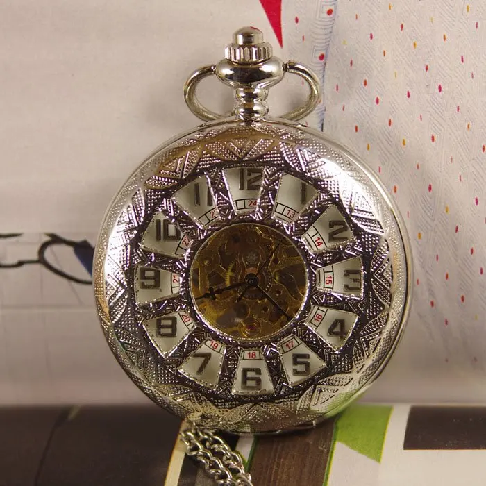 Часы-скелетоны мужские в стиле стимпанк прозрачные механические винтажные