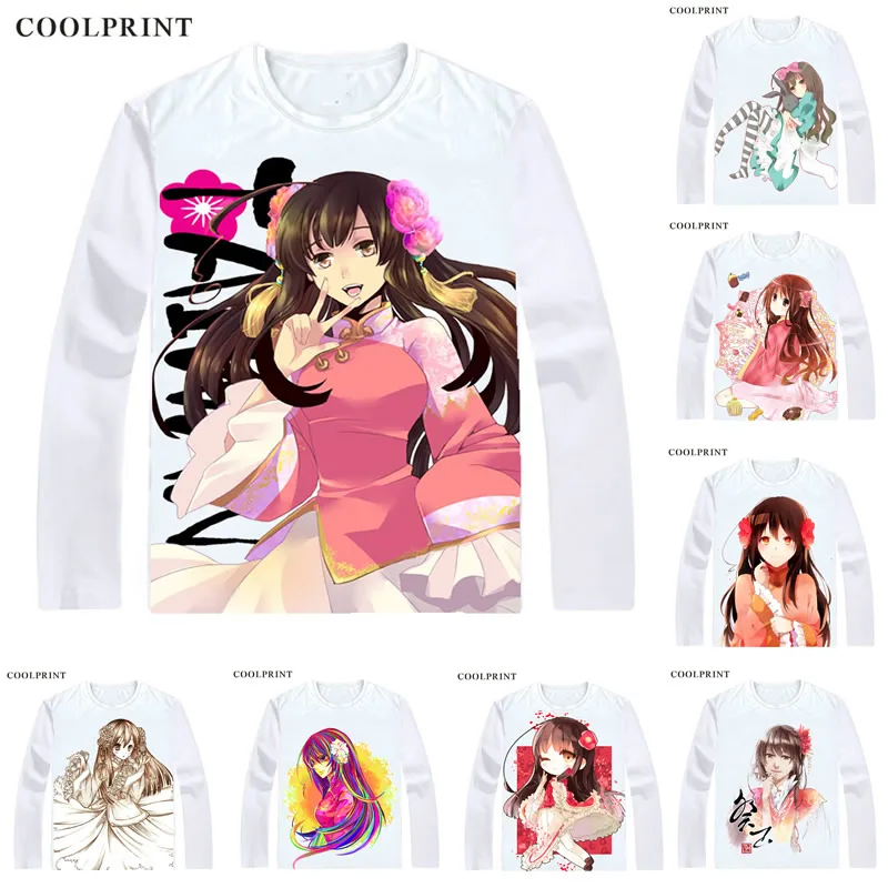 

Coolprint Taiwan Axis Powers Hetalia T Shirt Axis Powers Hetalia Men T-shirt Casual Vintage TShirt Printed Long Sleeve Shirts
