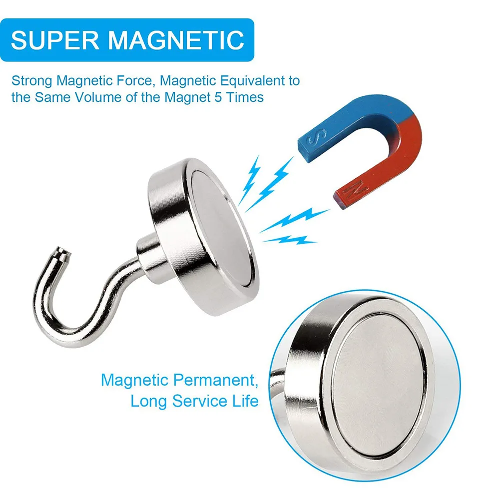 

Strong Magnetic Hook Mini Heavy Duty Hanger Durable For Home Kitchen Refrigerator -Drop