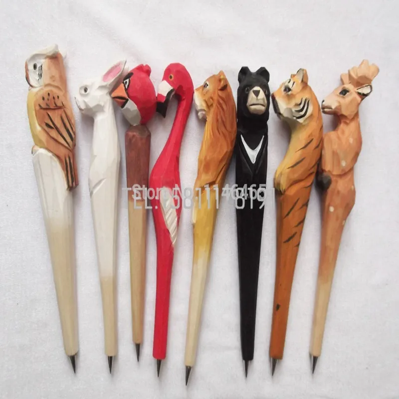 Шариковая ручка для резьбы в виде животных шариковая форме цветка деревянные