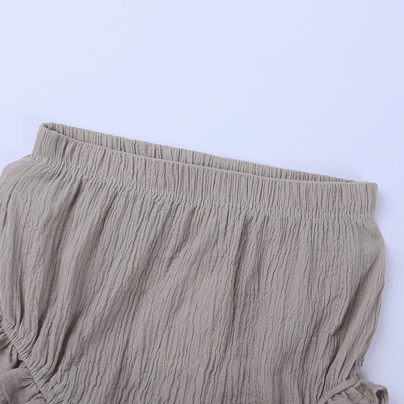 2021 Summer New Baby Fashion Casual PP Shorts Infant Solid Color Cotton and Linen Bloomers Toddler Girls Bread Pants | Детская одежда и
